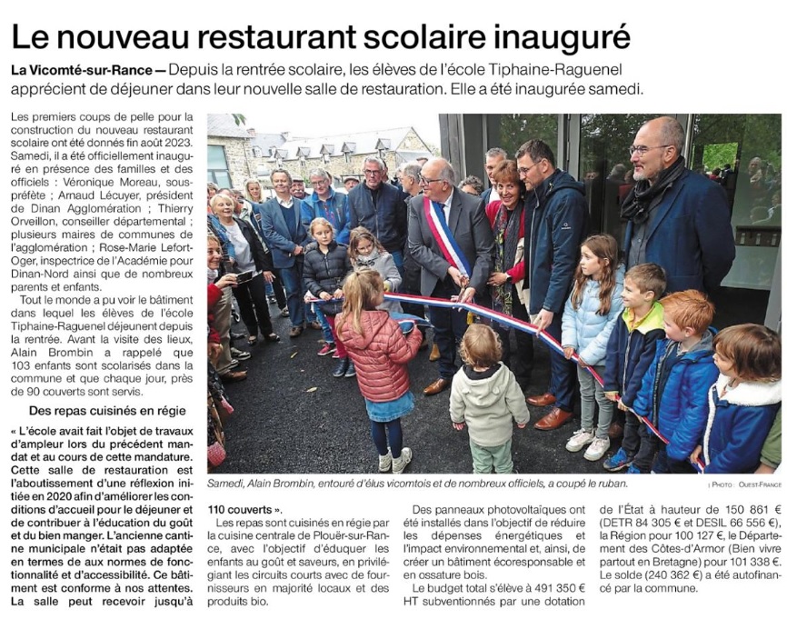 Inauguration Restaurant La Vicomté